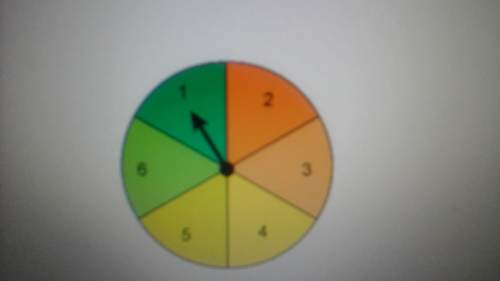 The arrow on the spinner is to be spun once . what is the probability that the arrow wil