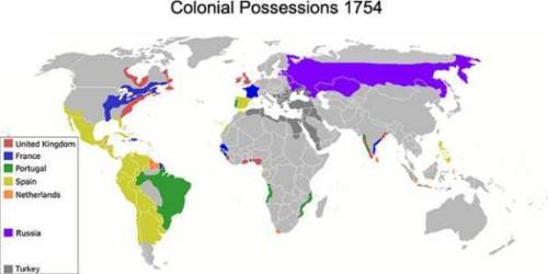 Based on this map, which of the following statements about colonization during the 18th century is t