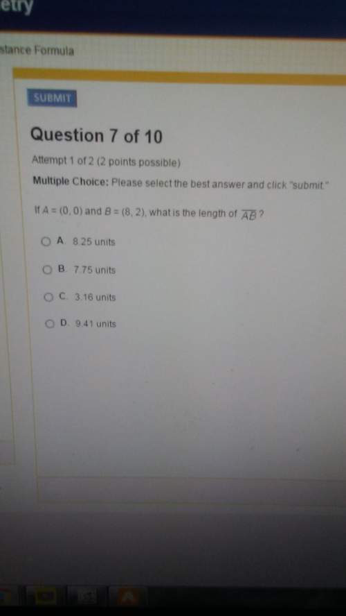 If a=(0,0) and b=(8,2) what is the length ofi need to get through this d: i have the photo if yall