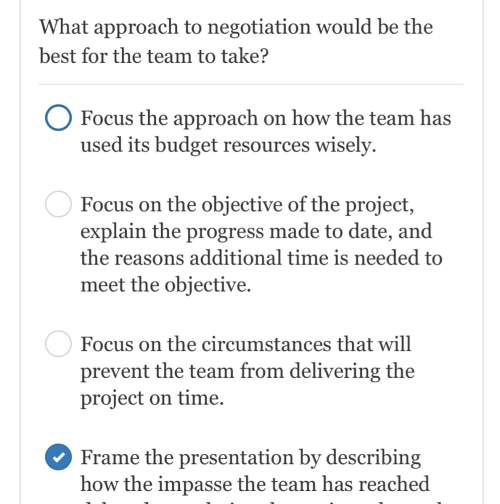 What approach to negotiation would be the best for the team to take
