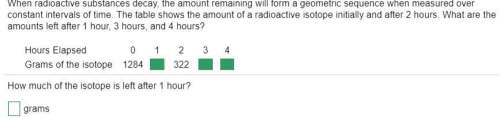 When radioactive substances decay, the amount remaining will form a geometric sequence when measure