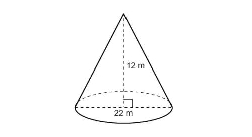 What is the volume of the cone to the nearest tenth?  1,520.5 m^3 552.9 m^3