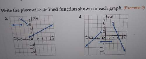 Write the piecewise-defined function shown in each graph