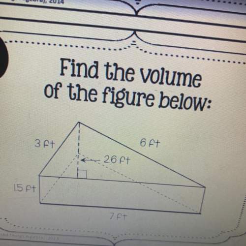 Find the volume and explain. answer asap.