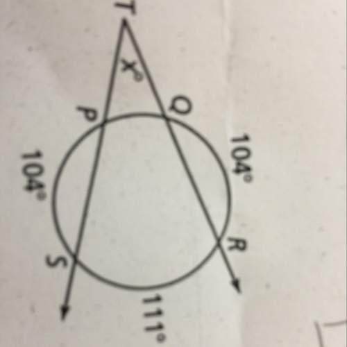 How can i find the value of x in the circle