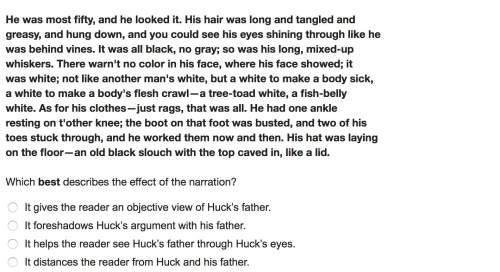 Read the excerpt from chapter 5 of the adventures of huckleberry finn, in which huck describes his f