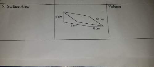 What is the surface area and volume of this figure?