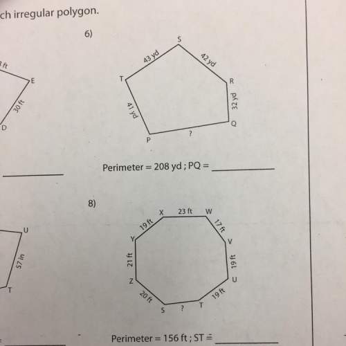 Find the side length of each irregular polygon.