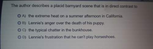 The author describes a placid barnyard scene that is in direct contrast to