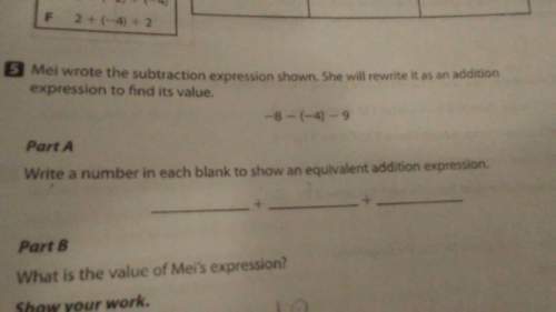 What is a equivalent addition expression for -)-9