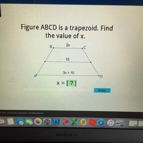 Figure abcd is a trapezoid find the value of x