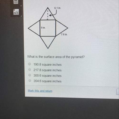 What is the surface area of the prymaid