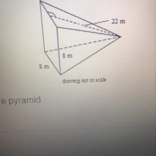 Find the lateral area of the square pyramid