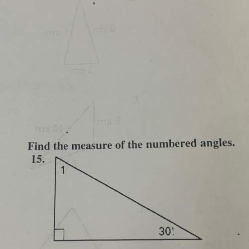 Find the measure of the numbered angles