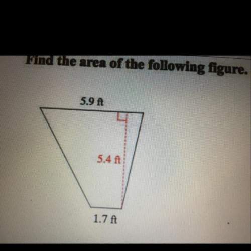 Find the area of the figure.  a: 10.3 ft^2 b: 20.52 ft^2 c: 18.12 ft^2