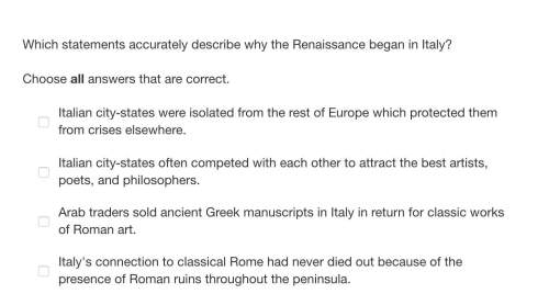 Which statement best describes the renaissance?