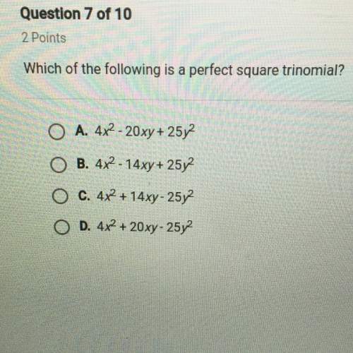 Which of the following is a perfect square trinomial ?