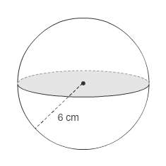 What is the approximate volume of the sphere?  use 3.14 to approximate pi and round the answe