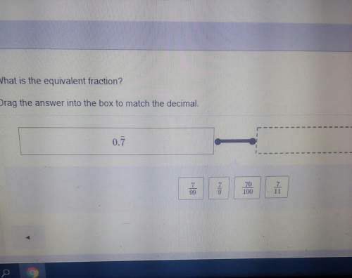 What is the equivalent fraction 0.7having a hard time because there is a line above the 7
