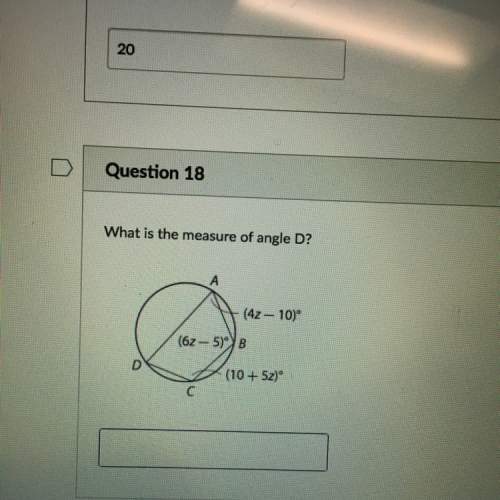 What is the measure won angle d? z is 20