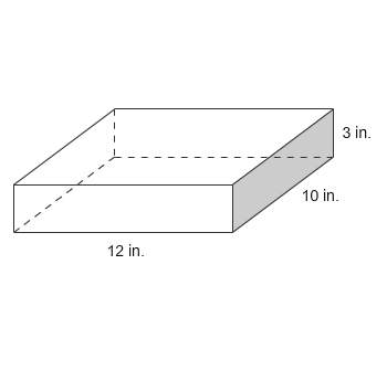 What is the surface area of the rectangular prism?  in2