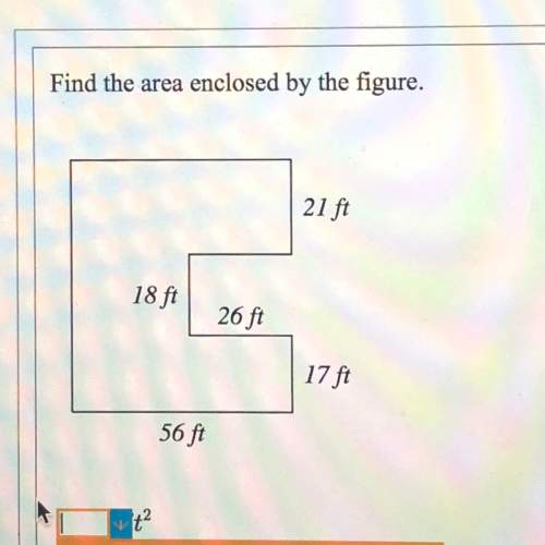 Find the area enclosed by the figure