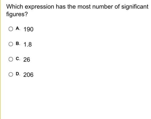 Which expression has the most number of significant figures?  a. 190  b. 1.8  c.