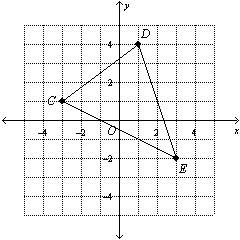 Find the perimeter of triangle cde. round to the nearest tenth. (1 point) 90.0