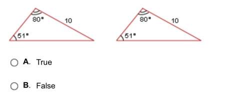 True false are these triangles congruent?