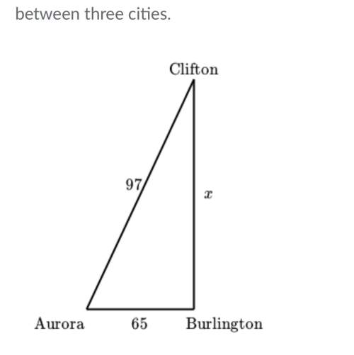 The image shows the distances in miles between three cities. how much closer is it to travel from au