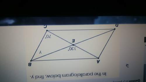In the parallelogram below find why