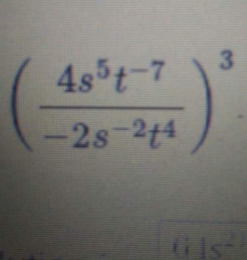 The answer can only the written in positive exponents.