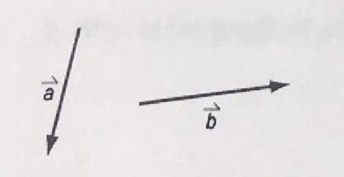 Look at the two vectors below:  a. draw a and b in the correct way in order to find the