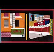 Which color scheme did stuart davis use in the painting house and street?  a