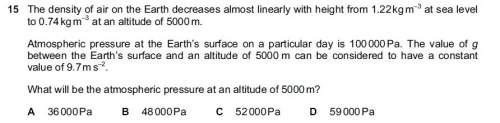 How do i solve this question the answer i should get is c but i get something near 65500 pa wh