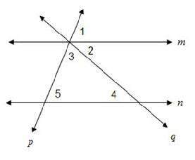 Asap in the figure, line m is parallel to line n. the measure of angle 2 is 40 degrees a