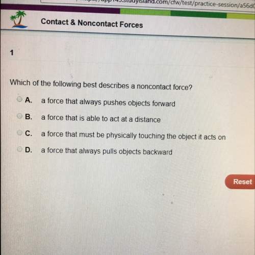 Which of the following best describes a noncontact force?