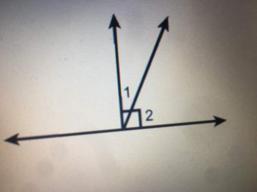 Which relationship describes angles 1 and 2  select each correct answer