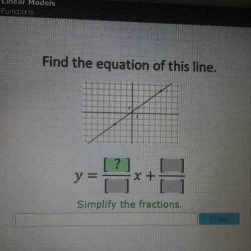 Find the equation of this line. simplify the fractions. need