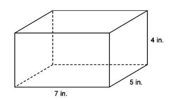What is the volume of the right prism?  a. 166 in3 b