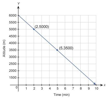 The graph shows the altitude of a bird over time. a graph measuring altitude and time.  what i