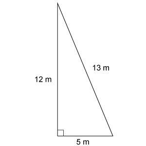 What is the area of this triangle?  a=bh2 17 m² 30 m²﻿ 60 m²