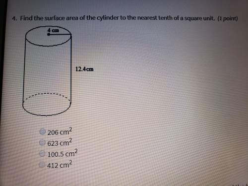Find the surface area of the cylinder to the nearest tenth of a square unit.
