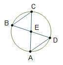 In circle e, and are diameters. angle bca measures 53°. what is the measure
