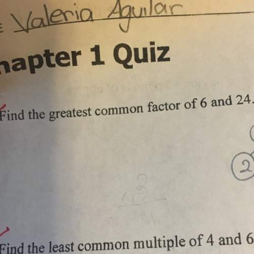 How do u find the greatest common factor of six and 24