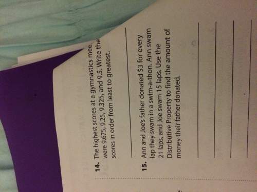 Answer number 14 and 15 for 13 points fifth grade questions