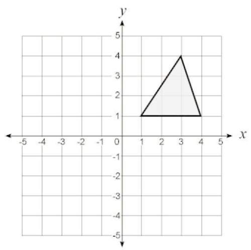 Brooke wants to rotate this triangle 90° clockwise about the origin. which other transformation woul