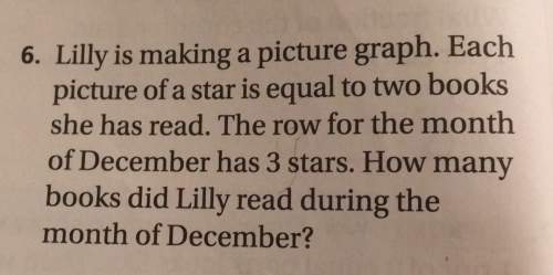 6. lilly is making a picture graph. each picture of a star is equal to two books she has read. the r