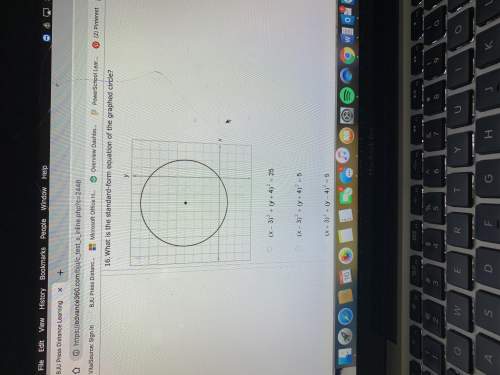 What is the standard form equation of the graphed circle