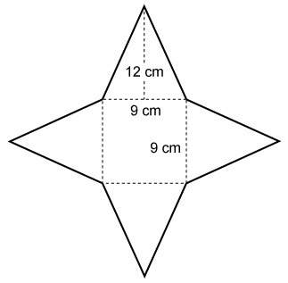 Which solid figure could be formed from the net shown?  rectangular prism tr